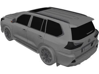 Lexus LX570 (2016) 3D Model