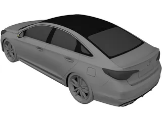 Hyundai Sonata (2016) 3D Model