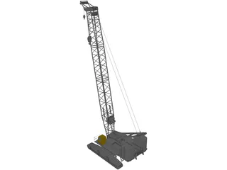 Liebherr LR1400/1 440t Crane 3D Model