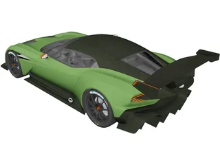 Aston Martin Vulcan (2016) 3D Model