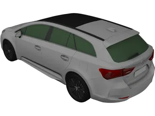 Toyota Avensis Wagon (2017) 3D Model