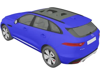 Jaguar F-Pace S (2017) 3D Model