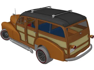 Chevrolet Woody (1947) 3D Model