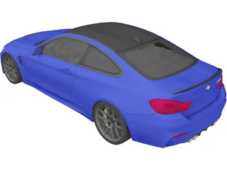 BMW M4 CS (2018) 3D Model