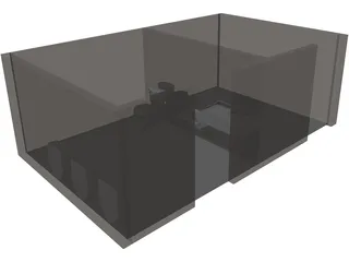 Accessible Space Toilets 3D Model