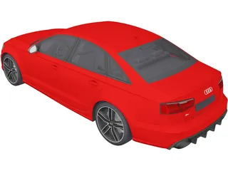 Audi RS6 Sedan (2015) 3D Model