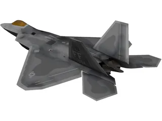 F-22 Raptor 3D Model