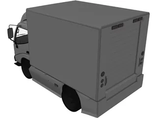 Hino 300 Series Cab Box (2012) 3D Model