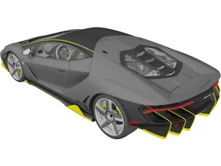 Lamborghini Centenario LP 770-4 (2016) 3D Model