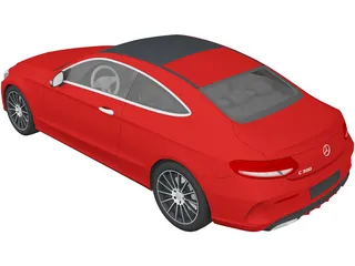 Mercedes-Benz C-Class Coupe (2017) 3D Model