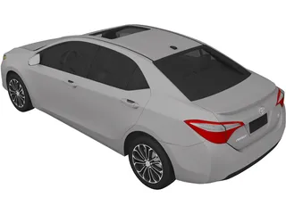 Toyota Corolla S (2014) 3D Model