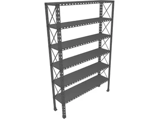 Metal Shelf 3D Model