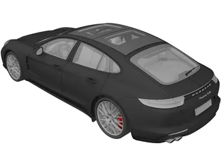 Porsche Panamera Turbo (2017) 3D Model