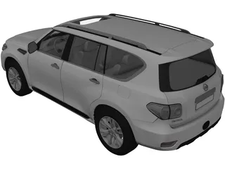 Nissan Patrol (2011) 3D Model