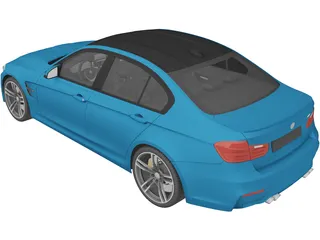 BMW M3 F30 Sedan (2015) 3D Model