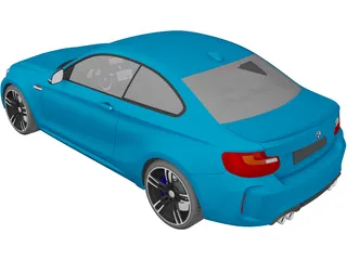 BMW M2 (2017) 3D Model