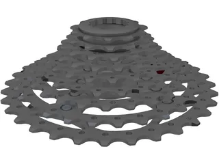 Cassete 9v SRAM PG-990 3D Model