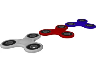 Fidget Hand Spinner 3D Model