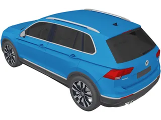 Volkswagen Tiguan 2.0 TDi (2017) 3D Model