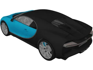 Bugatti Chiron (2017) 3D Model