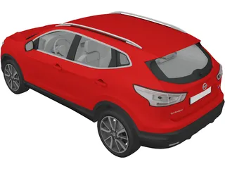 Nissan Qashqai (2014) 3D Model