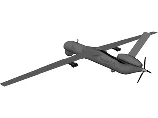 Anka Turkish UAV 3D Model