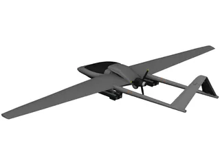 Bayraktar TB2 Tactical UAV 3D Model