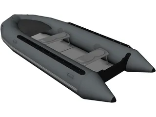 Inflatable Boat 3D Model