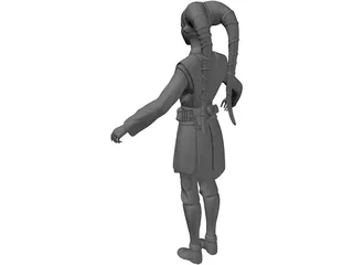 Jedi Twilek Padawan 3D Model