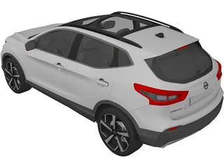 Nissan Qashqai (2017) 3D Model