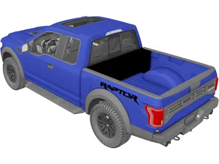 Ford F-150 Raptor (2017) 3D Model