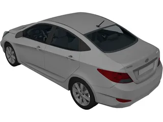 Hyundai Accent (2009) 3D Model