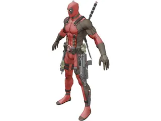 Deadpool 3D Model