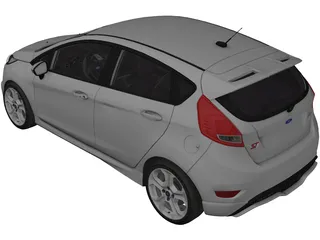 Ford Fiesta ST (2016) 3D Model