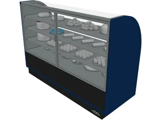 Bakery Display Case 3D Model