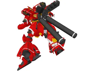 Sazabi Gundam 3D Model