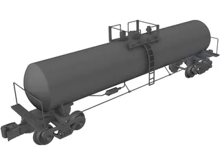 Tank Car 3D Model