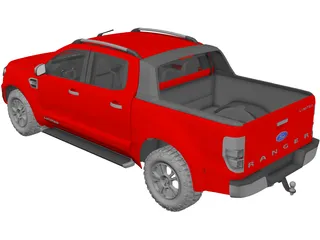 Ford Ranger Pickup (2015) 3D Model