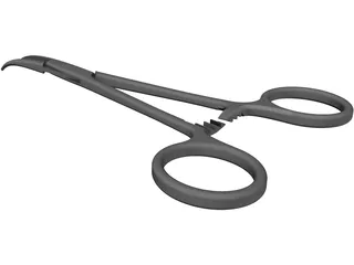 Surgical Hemostats 3D Model