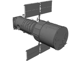 Hubble Space Telescope 3D Model