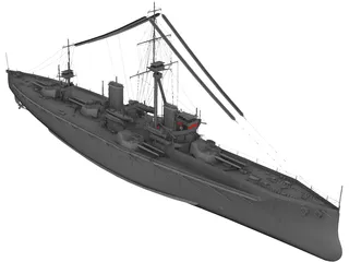 Dreadnouth Battleship 3D Model
