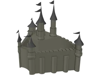 Grand Castle 3D Model
