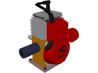 Engine 5HP 3D Model