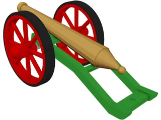 8PDR Cannon 3D Model