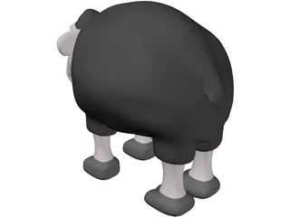 Baa Baa Black Sheep 3D Model