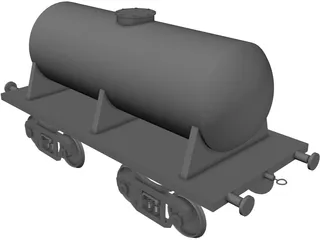 Tank Car 3D Model