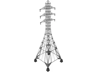 Transmission Pylon 3D Model