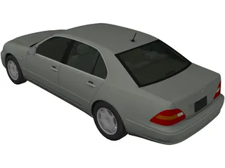 Toyota Celsior (2001) 3D Model