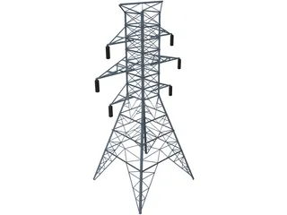 Electrical Tower 3D Model