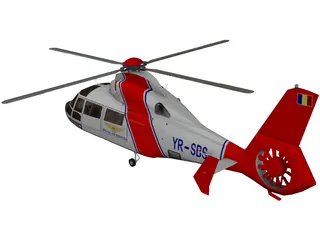 Eurocopter AS-365N Dauphin 2 3D Model
